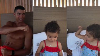 Cristiano Ronaldo Enjoys With Daughter Post Heartbreaking Campaign in UEFA Euro 2024, Video Goes Viral