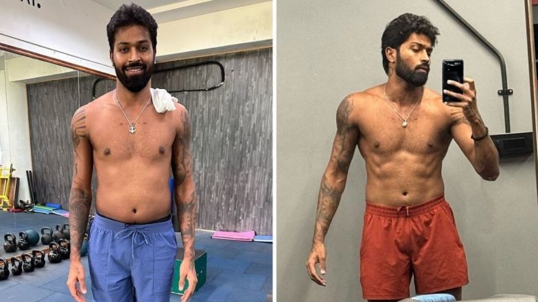 Hardik Pandya Shares Body Transformation Pics He Went Through Post Injury During ODI World Cup 2023, Says 'Worth the Effort With T20 WC Win'