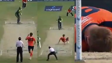 Carmi Le Roux Suffers a Nasty Blow on His Head During Follow-Through After Powerful Shot From Ryan Rickleton Hits Him Back in MLC 2024 (Watch Video)