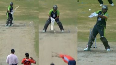 Shehan Jayasuriya Plays ‘Dil Scoop’ for a Six Against Haris Rauf During San Francisco Unicorns vs Seattle Orcas MLC 2024 Match (Watch Video)