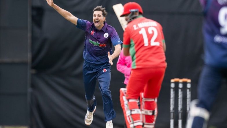 Charlie Cassell Becomes First-Ever Player To Pick Two Wickets Off First Two Balls on ODI Debut, Achieves Feat During Scotland vs Oman CWC Super League 2 Match