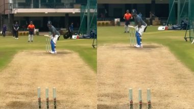 KL Rahul Sweats Out in the Nets As Star Wicketkeeper-Batter Starts Preparation Ahead of India vs Sri Lanka ODI Series (Watch Video)