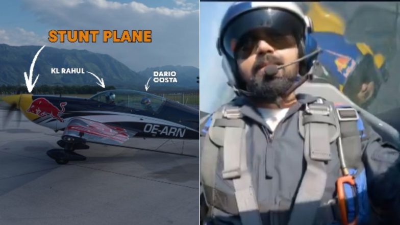 Video of KL Rahul 'Flying' Stunt Plane Ahead of IND vs SL ODI Series 2024 Goes Viral