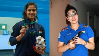 Manu Bhaker and Rhythm Sangwan at Paris Olympics 2024, Shooting Free Live Streaming Online: Know TV Channel and Telecast Details for Women’s 10m Air Pistol Qualification Round