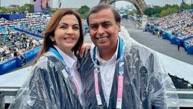 IOC Member Nita Ambani Attends Paris Olympics 2024 Opening Ceremony Along With Husband Mukesh Ambani, Pic Goes Viral