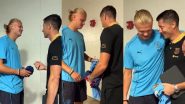 Erling Haaland and Robert Lewandowski Exchange Jerseys With Each Other After Manchester City vs FC Barcelona Club Friendlies Match (Watch Video)