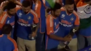 Virat Kohli Asks Rajeev Shukla To Step Aside and Invites Rohit Sharma at Front During Team India&rsquo;s Victory Parade, Video Goes Viral