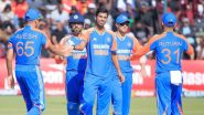 India Beat Zimbabwe by 100 Runs in 2nd T20I 2024; Abhishek Sharma Stars With Maiden Century, Bowlers Continue Good Form as Men in Blue Level Series 1–1