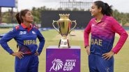 United Arab Emirates-Women vs Nepal-Women Free Live Streaming Online, Women's Asia Cup T20 2024: How To Watch UAE-W vs NEP-W Cricket Match Live Telecast on TV?
