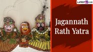 Jagannath Puri Rath Yatra 2024 Live Telecast Online: Watch LIVE Streaming of Holy Car Festival and Get Darshan of Lord Jagannath, Lord Balabhadra and Devi Subhadra at Ratha Jatra Held in Odisha
