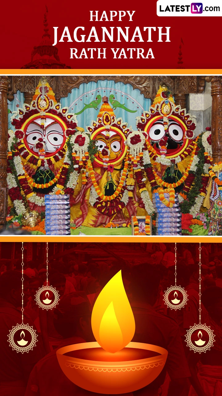 Rath Yatra of Lord Jagannath in Puri: Wishes, Messages and Images To Share