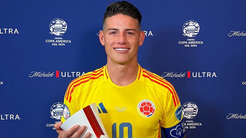 James Rodriguez Surpasses Lionel Messi’s Record of Most Assists in Single Edition of Copa America, Achieves Feat During Uruguay vs Colombia Semi-Final