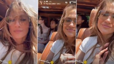 Amid Separation Rumours, Jennifer Lopez Enjoys ‘Summertime’ Drive With Ben Affleck’s Daughter Violet Affleck (Watch Video)