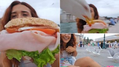 IRL Twitch Streamer JustKeth Gets Attacked by Seagulls, Turn Lunchtime into Chaos in Venice (Watch Viral Video)