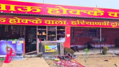 Uttar Pradesh: Kanwariyas Allegedly Vandalise Dhaba After Being Served Food With Onion and Garlic in It in Muzaffarnagar (Watch Video)