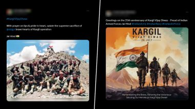 Kargil Vijay Diwas 2024 Messages and Images: Netizens Flood X With Quotes, Patriotic Sayings and Wallpapers To Pay Tribute to the Martyred Soldiers of the Kargil War