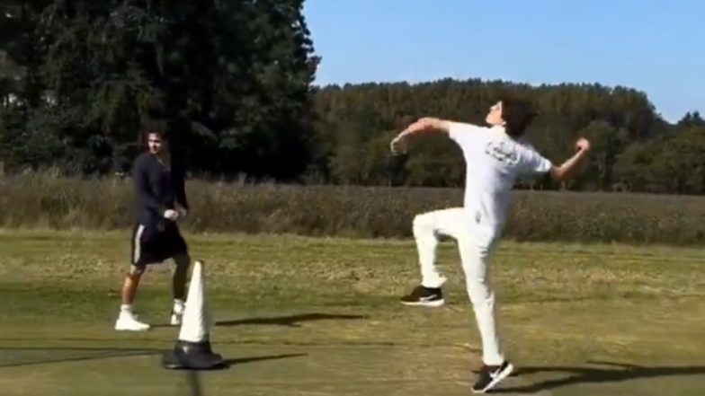 Former Pakistan Captain and PM Imran Khan's Son Kasim Khan Bowls In the Nets With Bowling Action Similar to His Father, Video Goes Viral