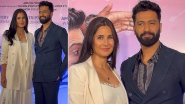 ‘Bad Newz’ Screening: Katrina Kaif Attends Premiere of Hubby Vicky Kaushal’s Film Amid Pregnancy Speculations (Watch Video)