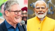 PM Narendra Modi Congratulates Keir Starmer on &lsquo;Remarkable Victory&rsquo; in UK General Elections, Lauds Rishi Sunak for Admirable Leadership for United Kingdom