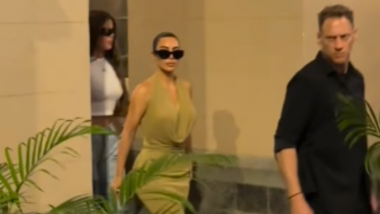 Anant Ambani-Radhika Merchant Wedding: Kim Kardashian and Khloe Kardashian Arrive in Mumbai To Attend the Most Talked About Billionaire Wedding in India (Watch Videos)