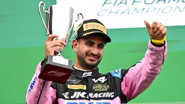 Indian Driver Kush Maini Registers Maiden Formula 2 Victory As He Wins Sprint Race of Hungarian Grand Prix 2024 in Budapest