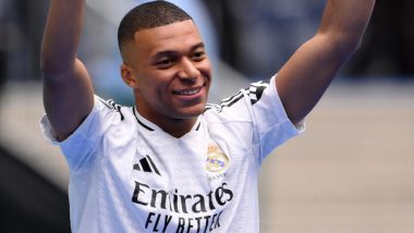 Kylian Mbappe Real Madrid Jersey: Check Pics, Prices, How to Buy in India and Other Details of Kit Worn by French World Cup Winner at Los Blancos