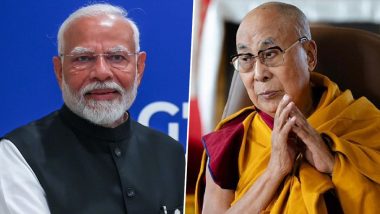 Dalai Lama 89th Birthday: PM Narendra Modi Greets Tibetan Spiritual Leader on His Birthday, Wishes Him Quick Recovery Following Knee Surgery