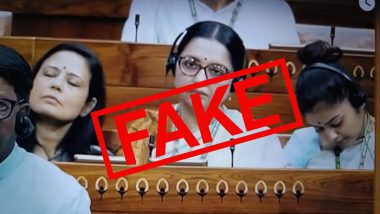 Know Truth About Viral Photo of TMC MPs Mahua Moitra, Saayoni Ghosh Sleeping in Lok Sabha