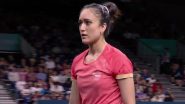Manika Batra Creates History, Becomes First Indian Table Tennis Player to Enter Olympics Pre-Quarterfinal in Singles; Achieves Feat Following Victory Over Prithika Pavade by Straight Games in Paris Olympics 2024 Round of 32