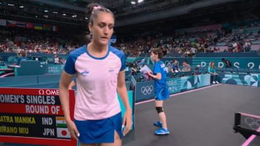 Manika Batra Knocked Out of Women’s Singles Table Tennis Event at Paris Olympics 2024 After Losing to Japan’s Miu Hirano in Pre-Quarterfinals