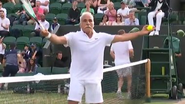 Mansour Bahrami Performs Jude Bellingham’s Iconic Celebration After Scoring a Point at Wimbledon 2024, Video Goes Viral