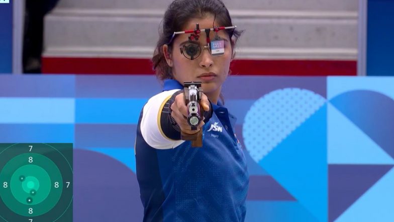 'Manu-Scripting History’ Fans Heap Praise on Manu Bhaker As She Becomes First Indian Female Shooter To Win Olympic Medal by Clinching Bronze in Women’s 10m Air Pistol Event at Paris Olympics 2024