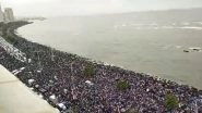 Team India Victory Parade: Mumbai Police Request Citizens To Avoid Commuting Towards Marine Drive As Sea of Fans Gather To Welcome India&rsquo;s World Cup Winning Team (Watch Video)