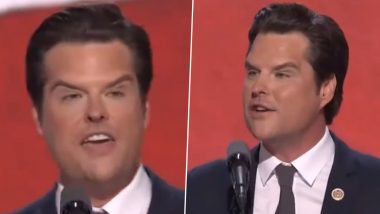 Matt Gaetz Raises Eyebrows! US Representative’s RNC Appearance Sparks Funny Memes With Botox and Plastic Surgery Rumours (Watch Viral Video)