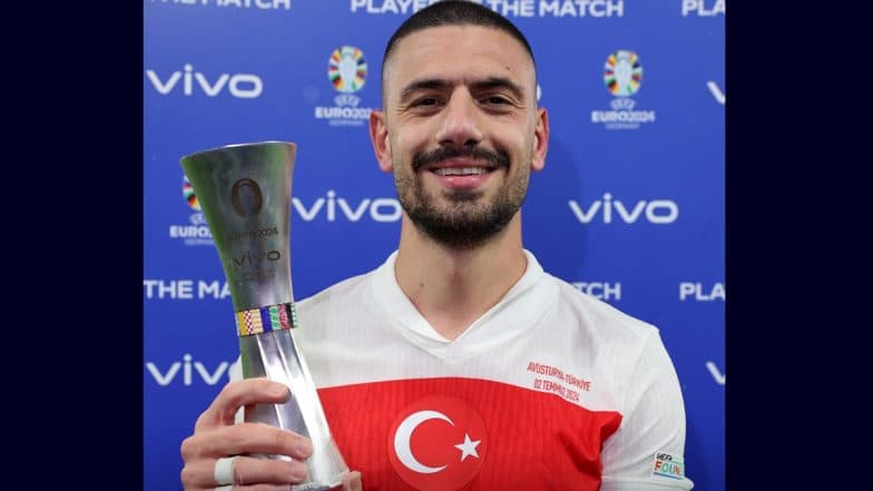 Austria 1–2 Turkey, UEFA Euro 2024: Merih Demiral Scores Brace To Help the Crescent Stars Seal Quarter-Final Spot