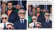 &lsquo;Spider-Man, Cruella and James Bond Watching Tennis Match&rsquo;: Glenn Close Is Amused by Meme on Her Watching Wimbledon 2024 Finals Alongside Pierce Brosnan and Andrew Garfield!