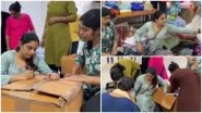 Nikhila Vimal Takes Lead in Relief Supplies Volunteering for Wayanad Landslides Victims, Video of &lsquo;Guruvayoor Ambalanadyil&rsquo; Actress&rsquo; Helpful Gesture Goes Viral &ndash; WATCH!
