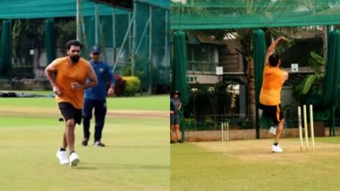 Mohammed Shami Bowls in Nets After Recovering From Ankle Injury As Pacer Aims at Making Comeback to Indian Cricket Team (Watch Video)