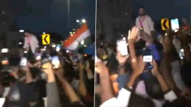 Mohammed Siraj Receives Rousing Reception in Hyderabad From Fans After His Arrival Post India’s T20 World Cup 2024 Triumph (Watch Video)