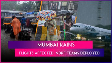 Mumbai Rains: Heavy Rainfall Lashes City Yet Again, Disrupts Flight Operations; 3 NDRF Teams Deployed