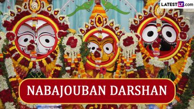 Nabajouban Darshan 2024 Wishes & Jagannath Rath Yatra Images: Lord Jagannath HD Wallpapers, Netra Utsav Greetings and Messages To Celebrate Rath Yatra