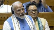 PM Narendra Modi Assails INDIA Bloc in Lok Sabha, Says Opposition Suffered Defeat Despite Peddling Lies (Watch Videos)
