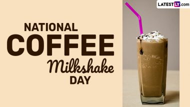 National Coffee Milkshake Day 2024 Wishes and HD Images: Share Messages, Quotes and Wallpapers To Celebrate the Refreshing Beverage