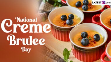 National Creme Brulee Day 2024 Recipes: From Classic Vanilla Bean to Berry Creme Brulee, 5 Flavour Options To Celebrate the Beloved French Dessert