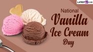 National Vanilla Ice Cream Day 2024 Wishes: Share Messages, Delicious Vanilla Ice Cream Photos, Wallpapers and GIFs To Celebrate the Most-Loved Ice Cream Flavour