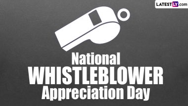 National Whistleblower Appreciation Day 2024 Date: Know History and Significance of the Day That Aims To Recognise Whistleblowers