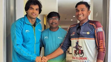 Neeraj Chopra's Fan, Fayis Asraf Ali, Cycles for 22000 km in 2 Years To 'Cheer' for Star Javelin Thrower in Paris Olympics 2024