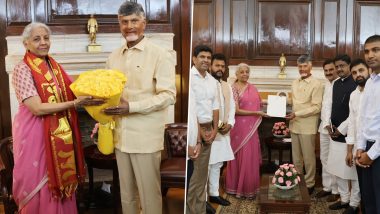 Chandrababu Naidu Meets Nirmala Sitharaman, Seeks Financial Aid for Debt-Ridden Andhra Pradesh Ahead of Union Budget 2024–25 (See Pics)