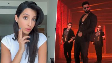 Nora Fatehi Nails the Hook Step of Vicky Kaushal’s ‘Tauba Tauba’ Song With Her Signature Flair (Watch Video)