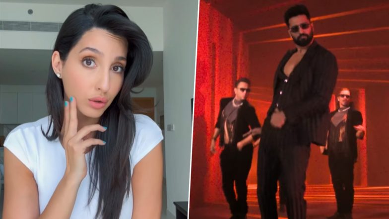 Nora Fatehi Nails the Hook Step of Vicky Kaushal’s ‘Tauba Tauba’ Song With Her Signature Flair (Watch Video)